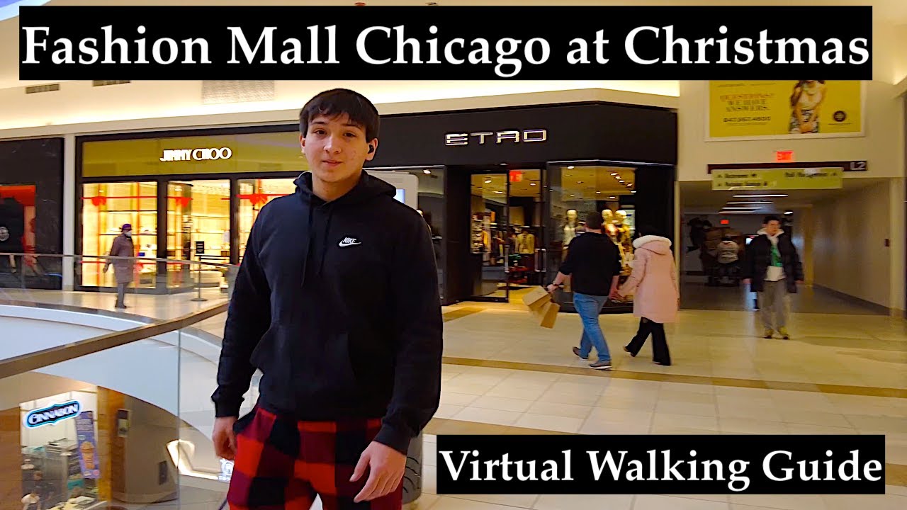 Fashion Outlets of Chicago Mall During Christmas - Virtual Walking Guide - Rosemont, IL