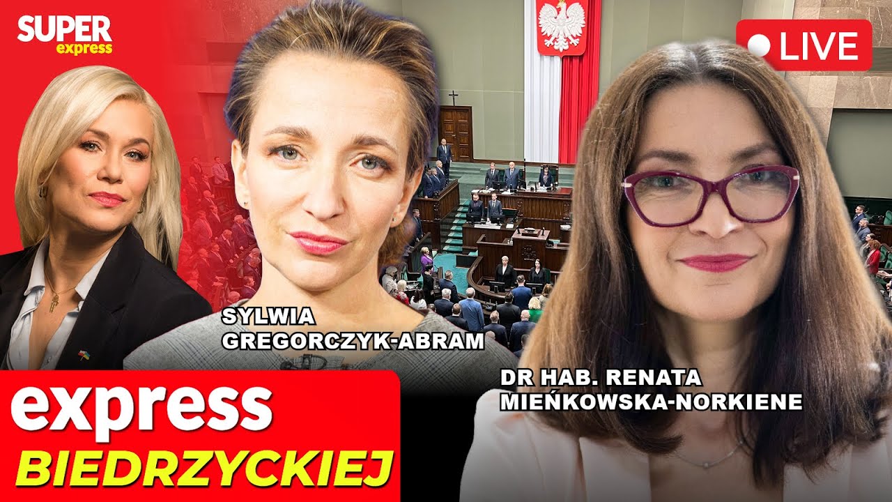 🔴EXPRESS BIEDRZYCKIEJ | SYLWIA GREGORCZYK-ABRAM, RENATA MIEŃKOWSKA-NORKIENE [NA ŻYWO]