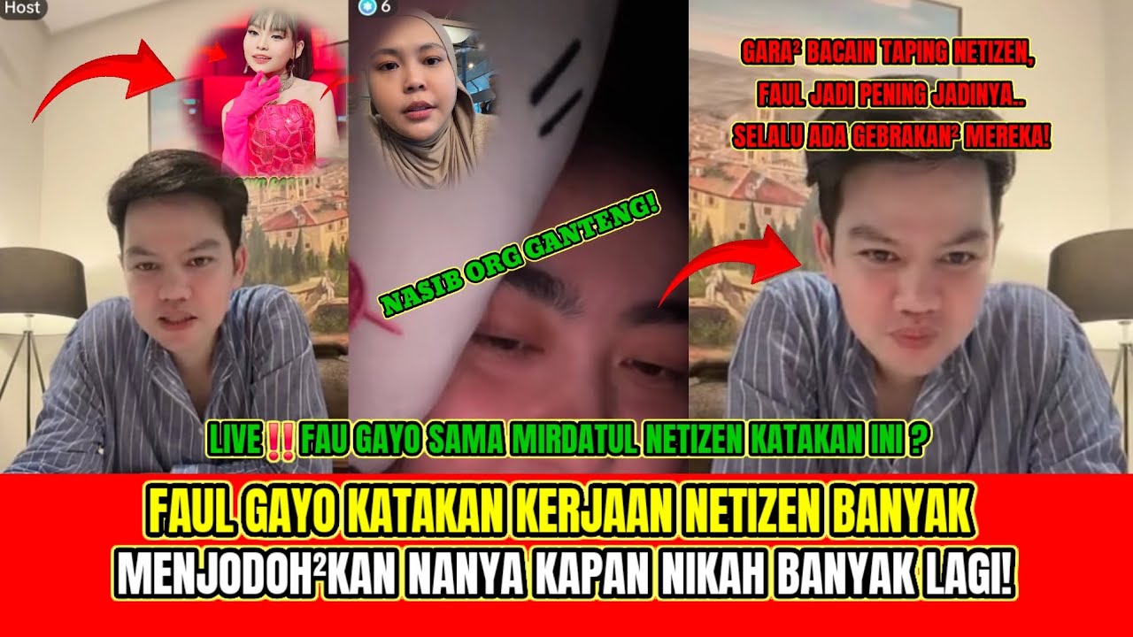 KOCAK❗️FAU GAYO KATAKAN KERJAAN NETIZEN MENJODOH²KAN YG DUET SAMA SAQIRAH, SELFI YAMA & MELLY LEE⁉️