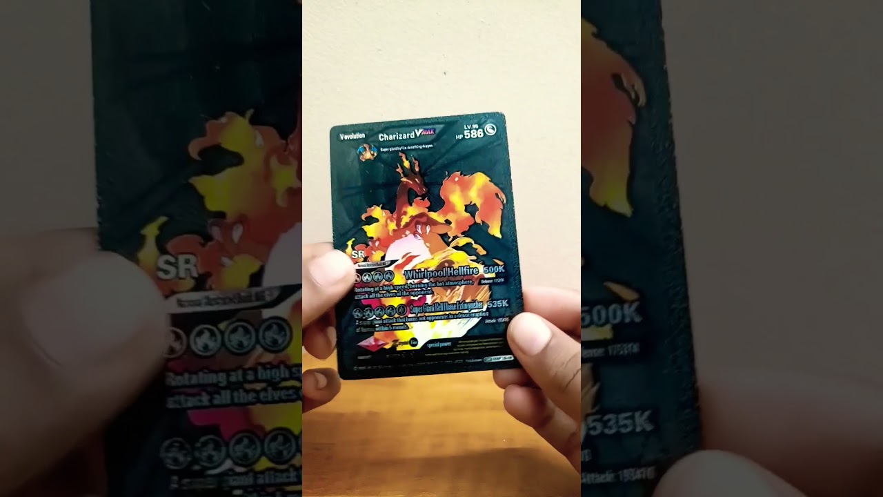 Charizard Vmax -black Pokemon card