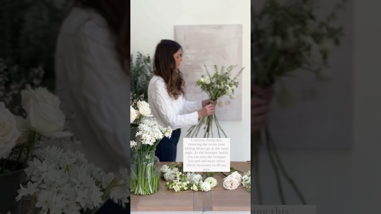 How to make a spiral bouquet 🤍