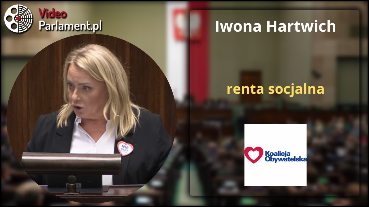 Iwona Hartwich - o rencie socjalnej