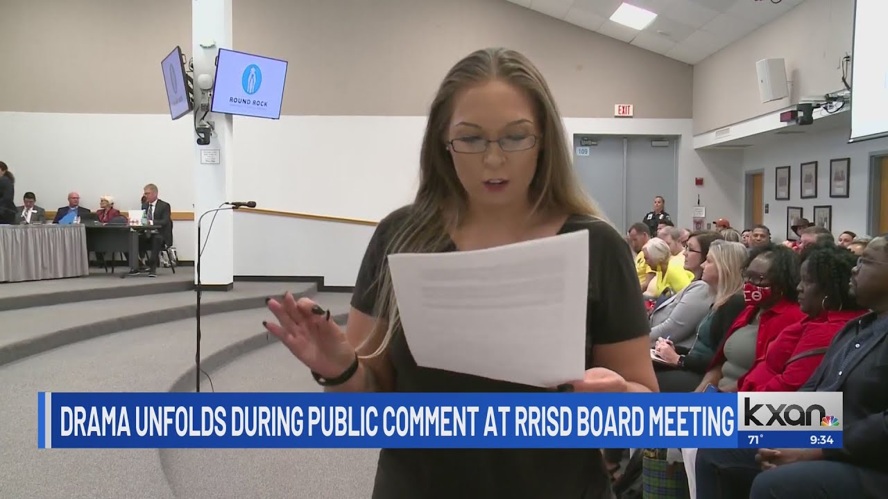 'Let her speak'; Drama unfolds during public comment at Round Rock ISD board meeting