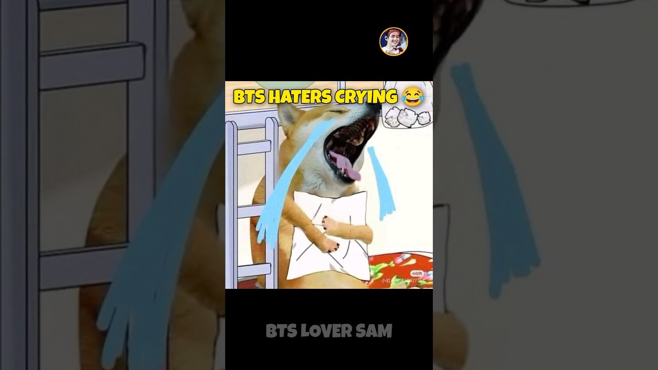BTS HATERS CRYING LIKE 😭😂🤡 #bts #kpop #btsarmy #btsfunny #jungkook #v #taehyung #jk #btsv #shorts