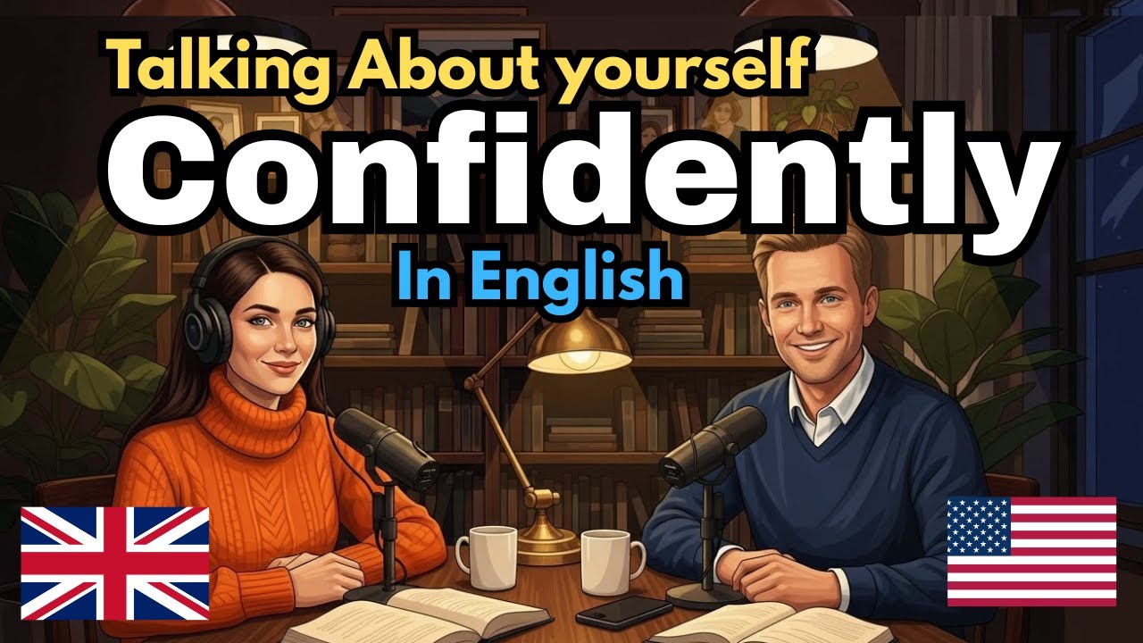 How to talk about yourself confidently in English | English conversation practice