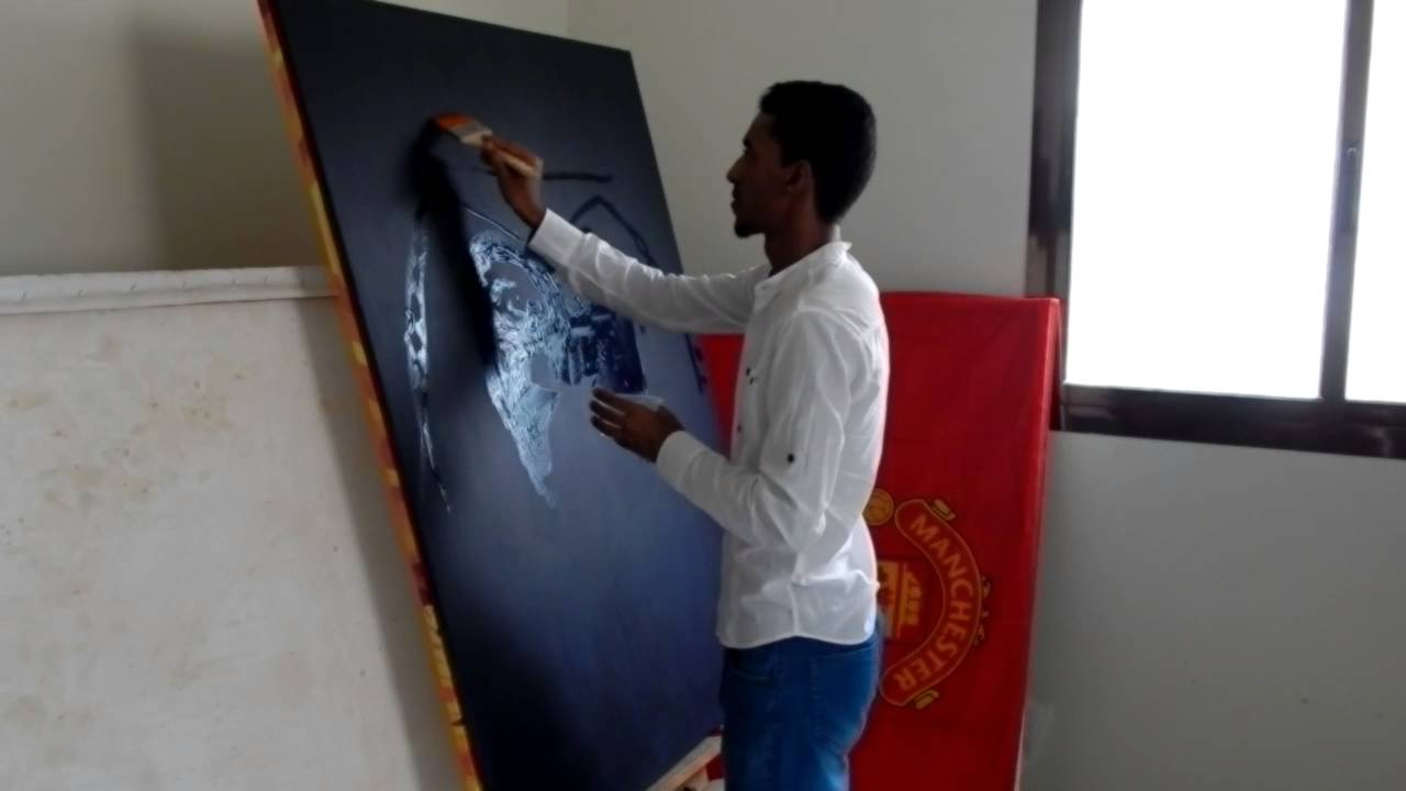 Speed Show ( painting with Glue & Sand )