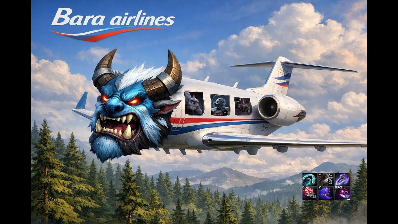 SPIRIT BREAKER Airlines от V12, ты запомнишь эту игру! Dota2 7.40b