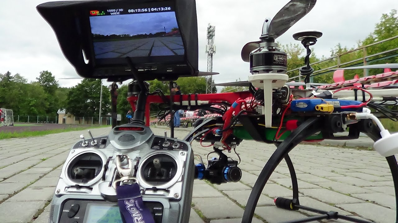 Fpv Quadcopter Dji F450 Test Flight