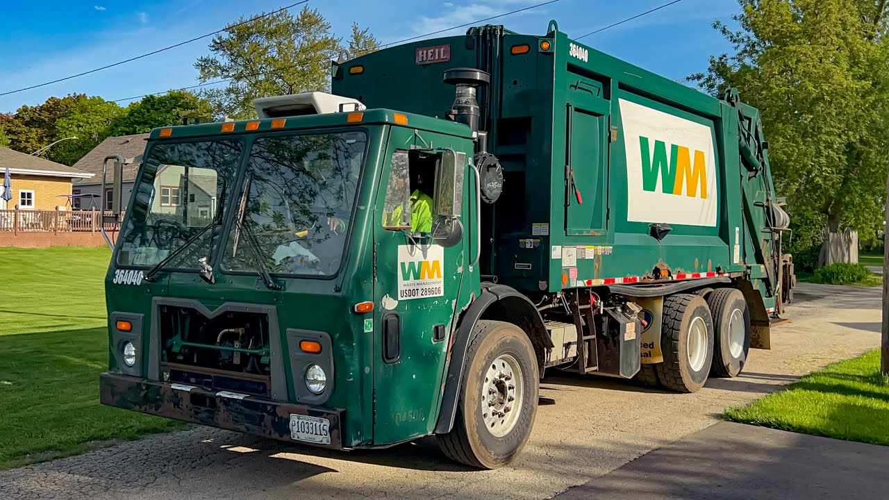 WM Mack LEU Rear Loader Garbage Trucks in Zion