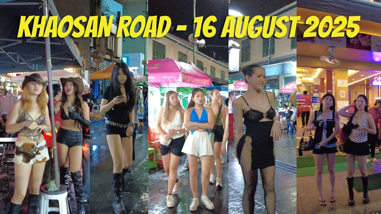 KHAOSAN ROAD NIGHTLIFE 4K | 16 AUGUST 2025 | BANGKOK NIGHTLIFE