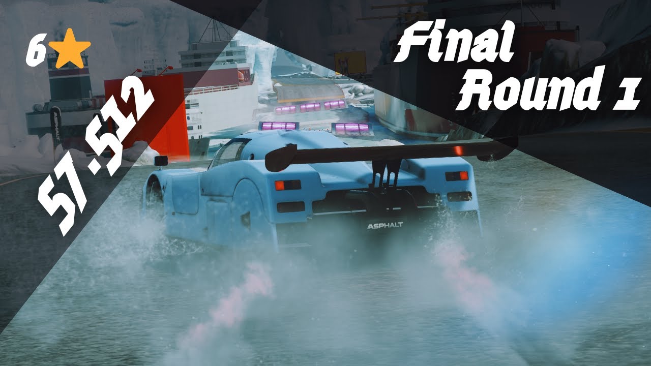 6⭐ - 57.512 | Jaguar XJR-9 Grand Prix - Final Round 1 [ Coastal Ice ] - Asphalt Legends