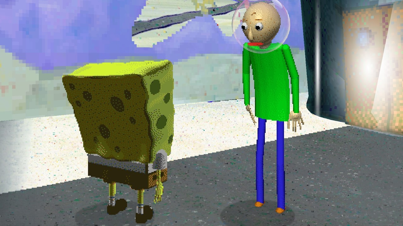 По сути, Спанч Боб?? | Мод для Baldi's Basics