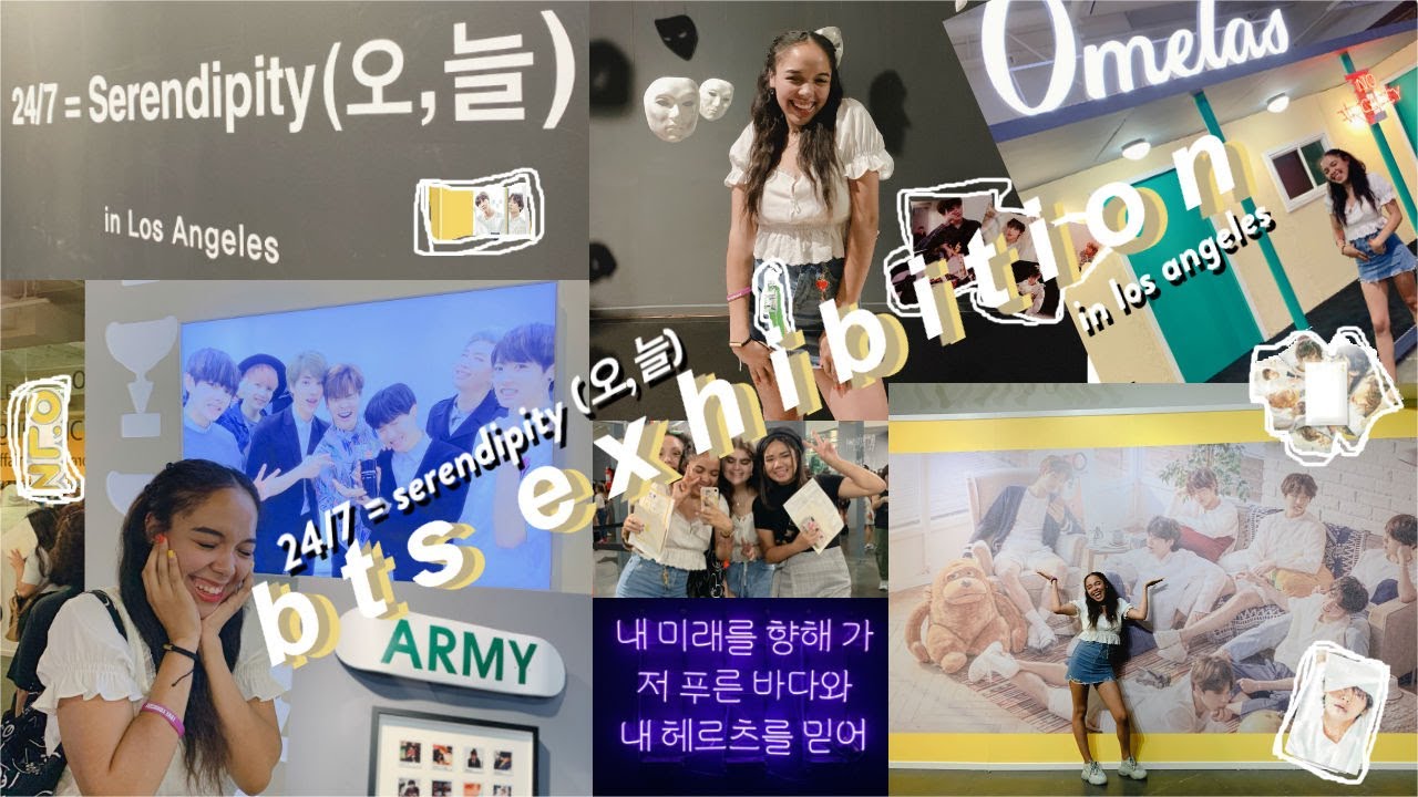 BTS (방탄소년단) EXHIBITION: 24/7=Serendipity (오, 늘) in LA!! i cried lol \ (•◡•) /