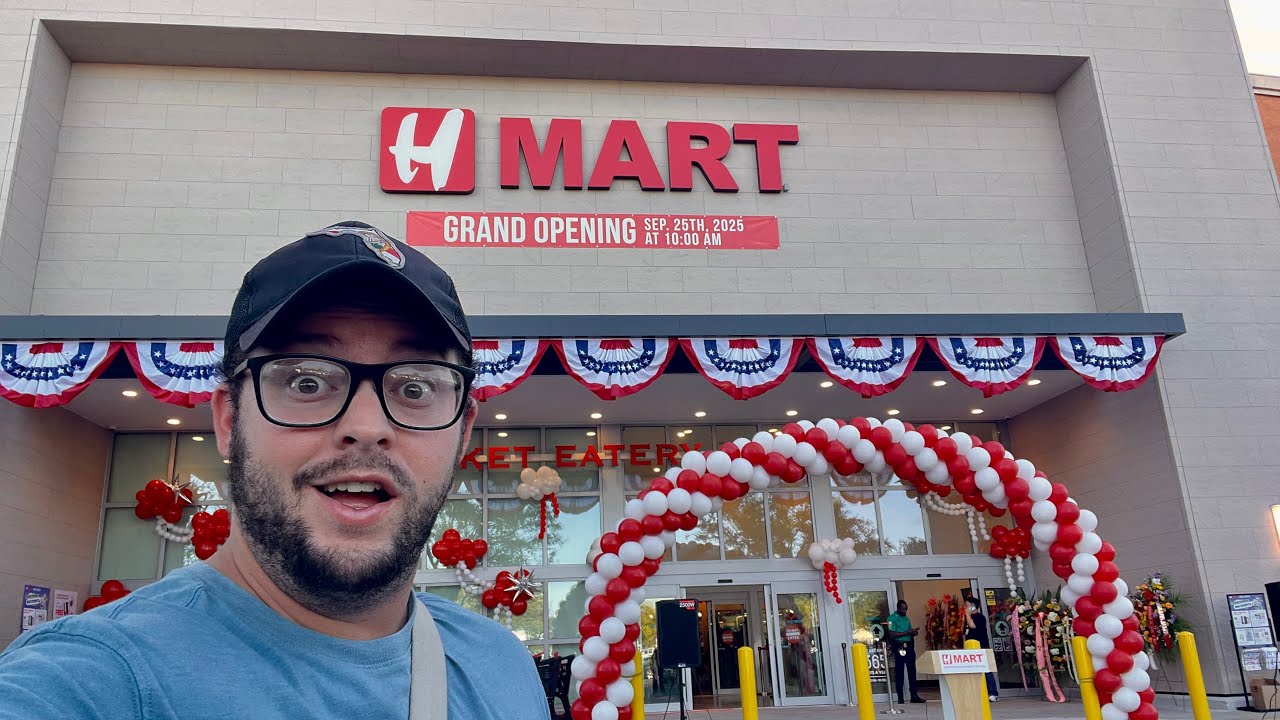 Торжественное открытие H Mart в Орландо, Флорида, 2025! Экскурсия по магазину