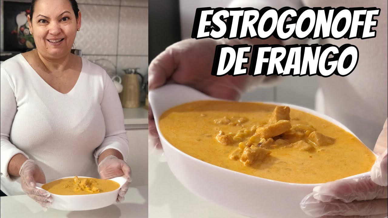 MUDAMOS A RECEITA DO NOSSO ESTROGONOFE DE FRANGO ESSA É BEM MELHOR