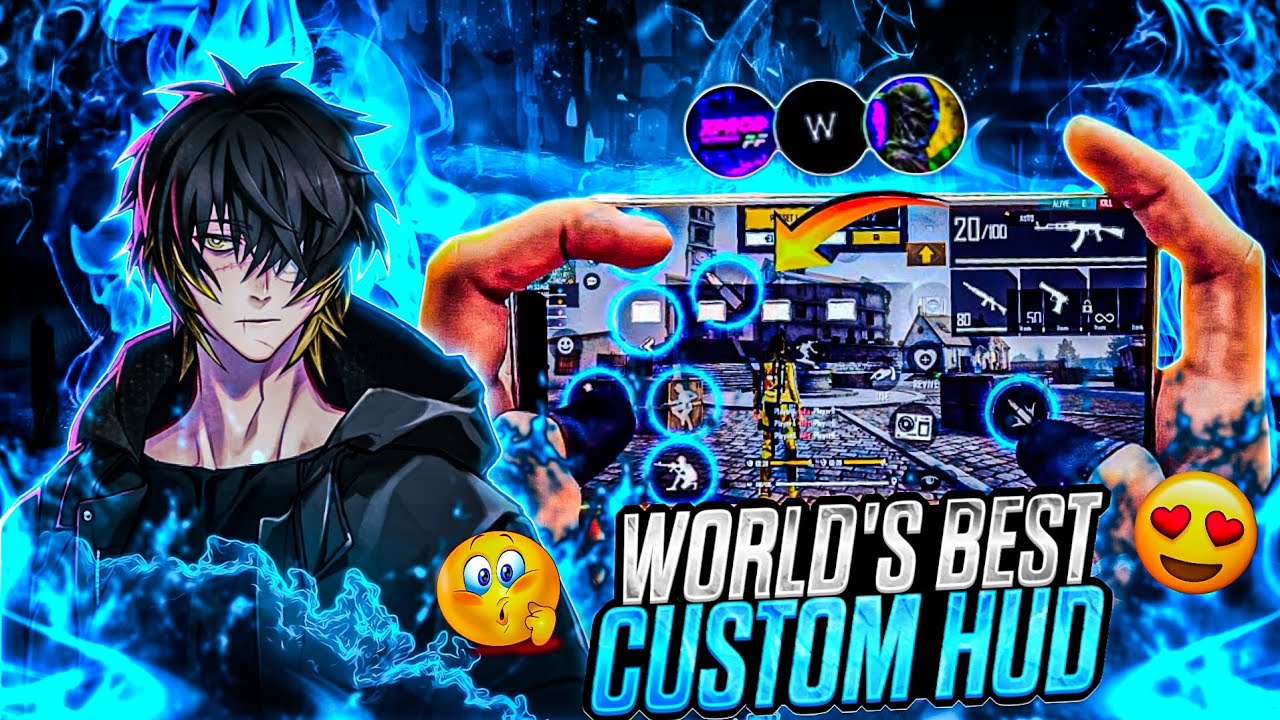 TOP 3 BEST 3 FINGER CUSTOM HUD FREE FIRE | BEST 3 FINGER HUD 😱| CUSTOM HUD FREE FIRE | MOVEMENT HUD🔥
