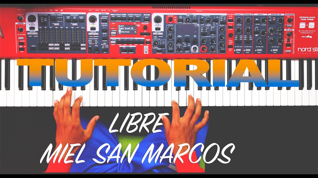Libre - Miel San Marcos [Piano Tutorial]