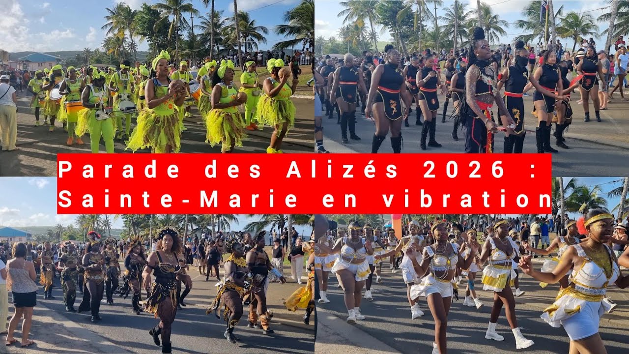 Parade des Alizés 2026 | Le grand défilé du carnaval à Sainte‑Marie