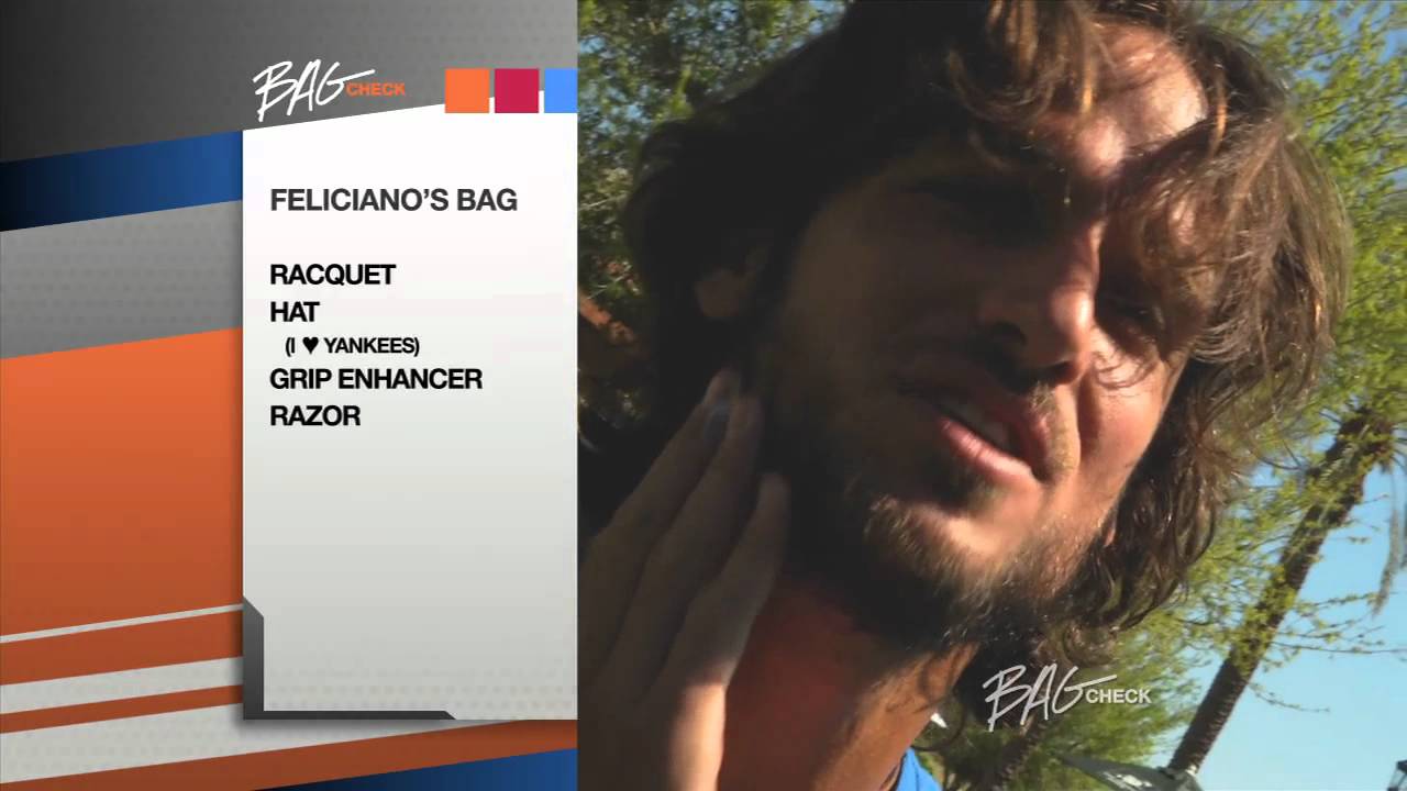 Feliciano Lopez Bag Check