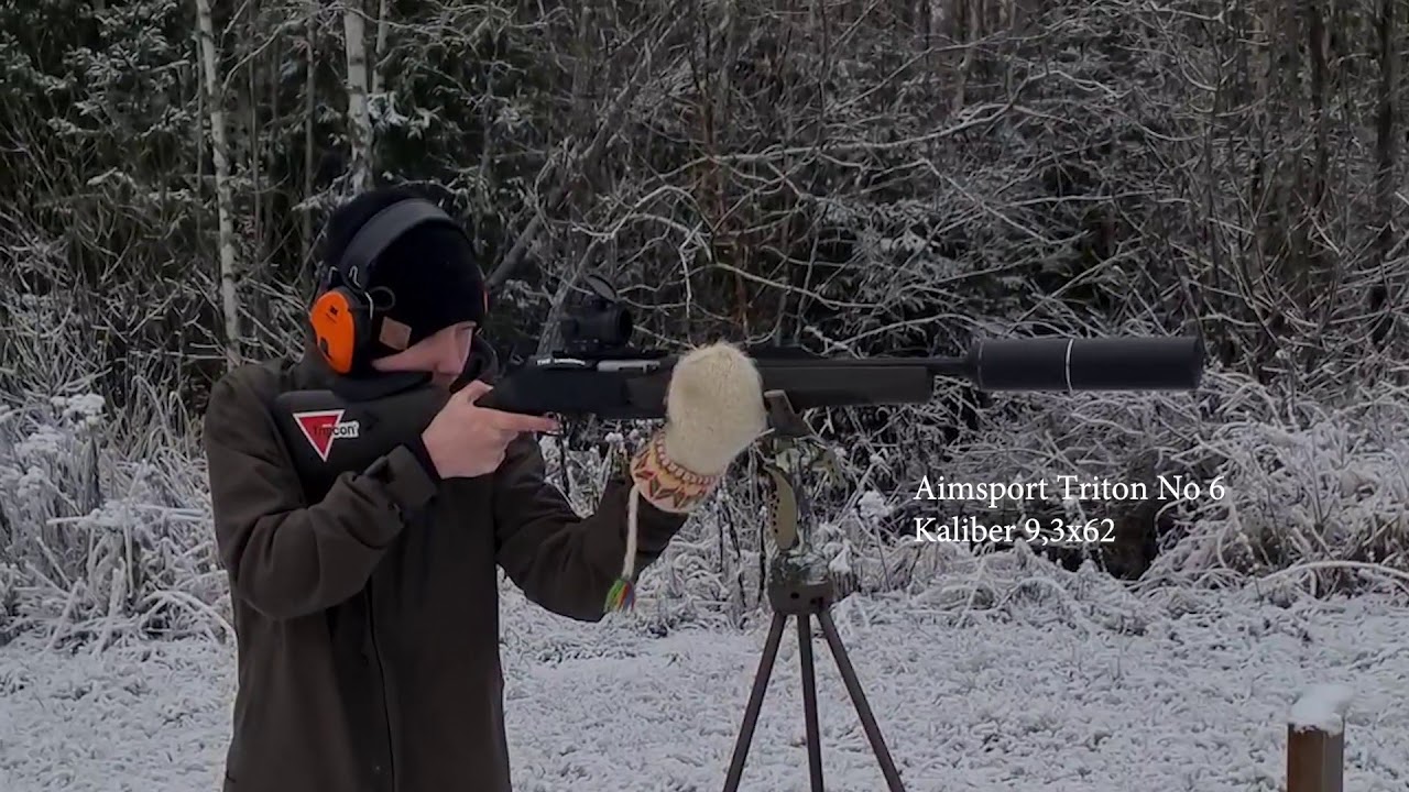 Aimsport Triton No 6 p&aring; Browning Bar Mk3 kaliber 9,3x62