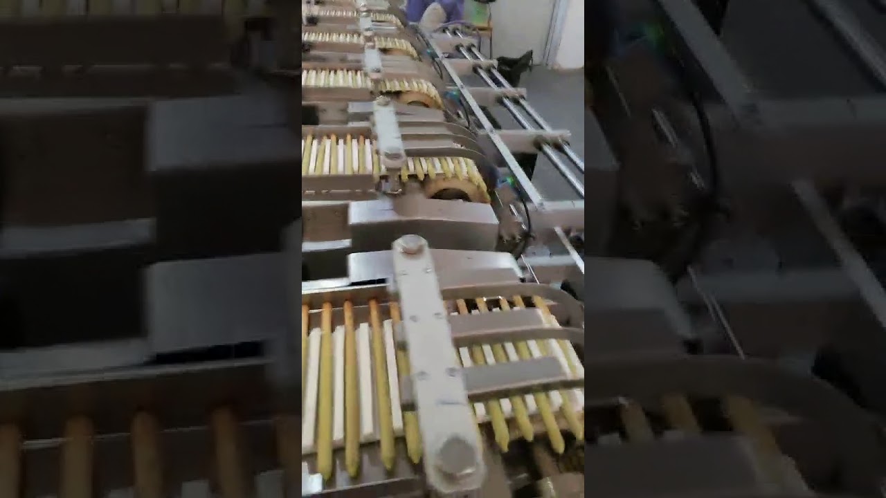 grissini automatic counting and packing machine