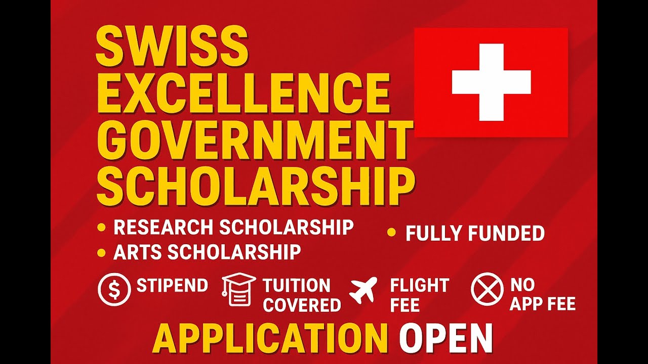 Swiss Government Excellence Scholarships 2026/2027. #studyabroadscholarships #studyinswitzerland