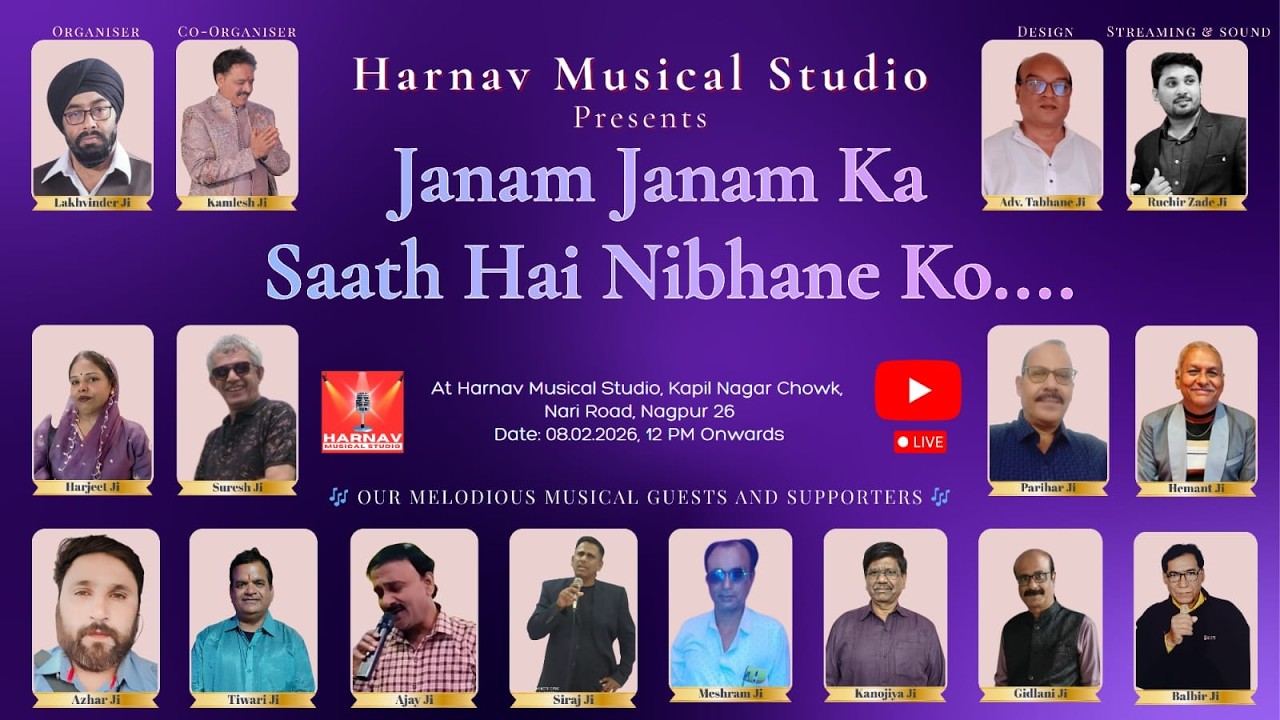 Janam Janam Ka Saath Hai | Harnav Musical Studio | 08.02.2026 | Karaoke Live