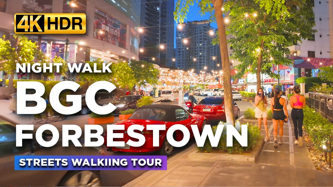 Night Walk in the Most Upscale Neighborhood of Manila | FORBESTOWN and 5TH Avenue BGC Tour