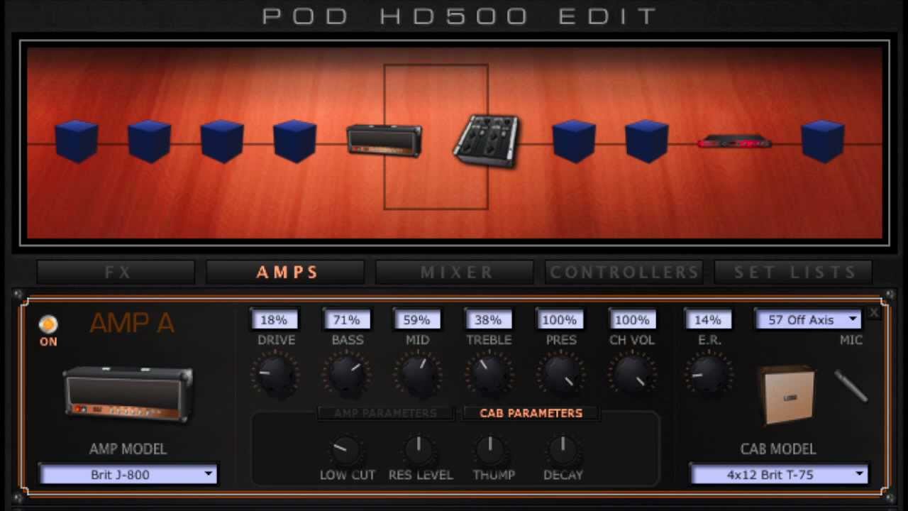 Line 6 POD HD500: Marshall JCM-800