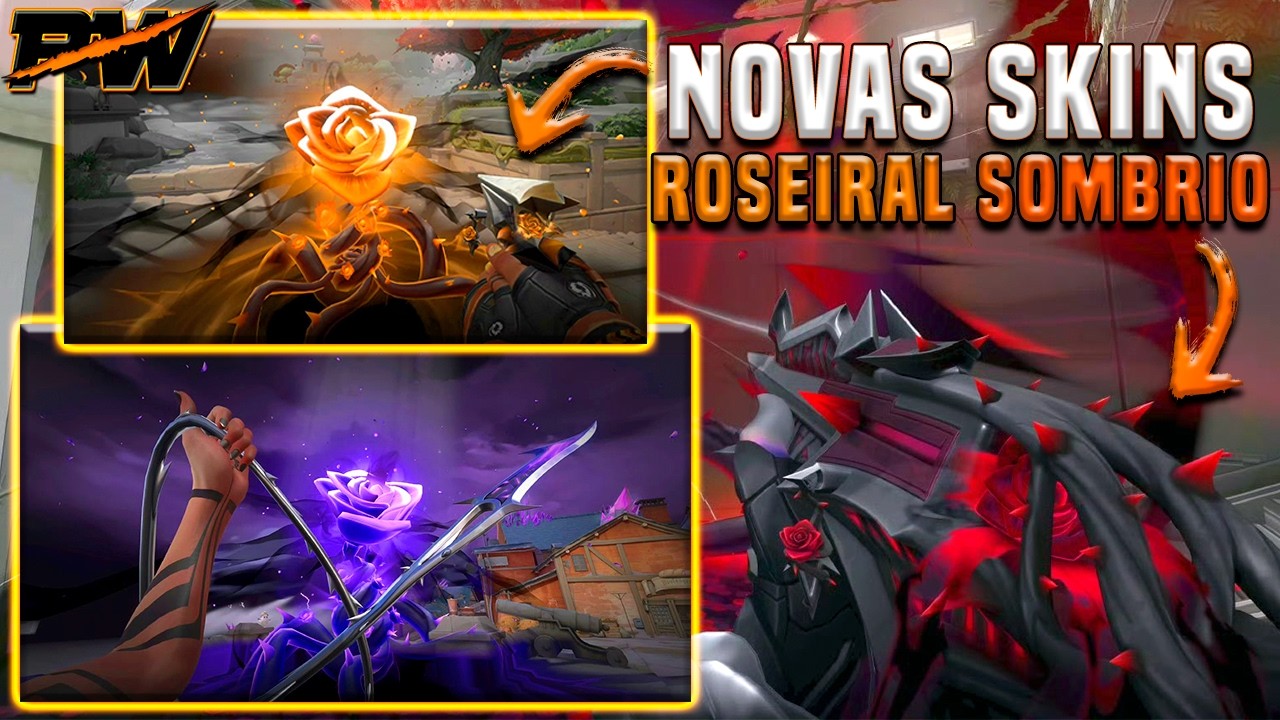Coleção ROSEIRAL SOMBRIO // Uma INSANA MISTURA da SAQUEADORA, GAIA e KURONAMI no VALORANT