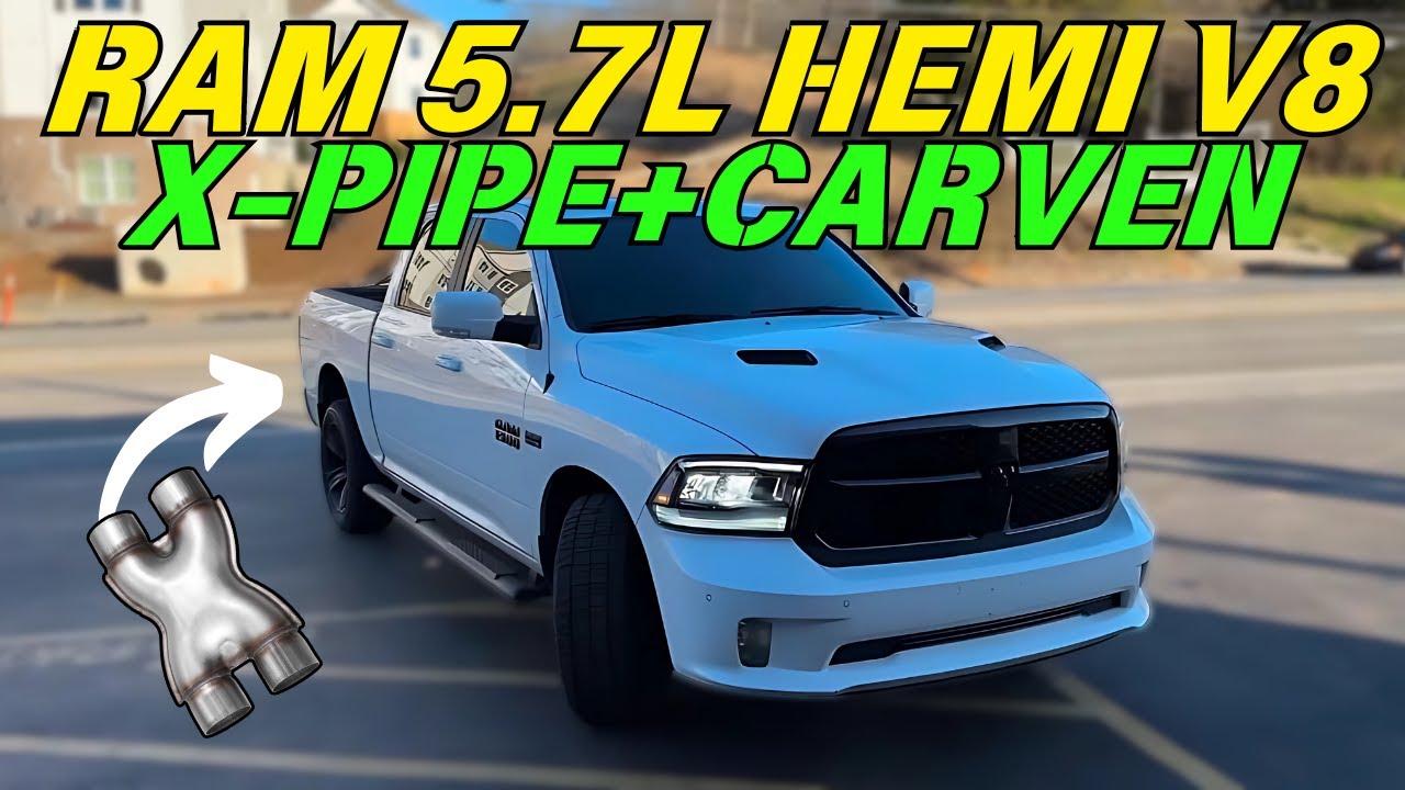 2018 RAM 5.7L HEMI V8 Exhaust Sound w/ X-Pipe & Carven R-Series!