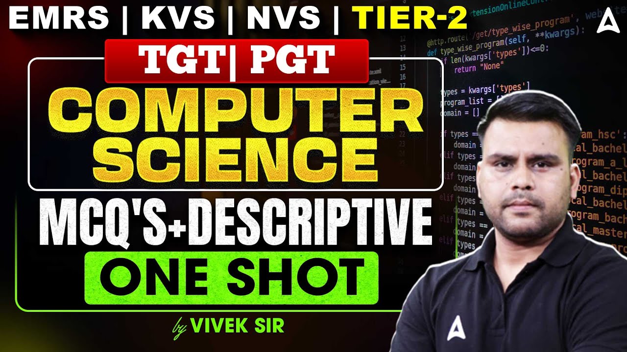 EMRS/KVS/NVS TGT PGT Tier 2 Computer One Shot Marathon |TGT/PGT Tier 2 Computer Descriptive Question