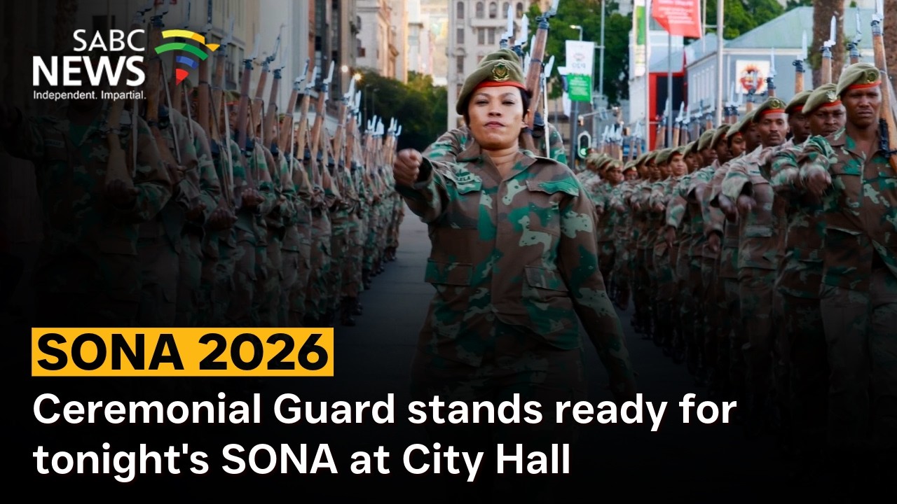 SONA 2026 | Ceremonial Guard stands ready for tonight's SONA at City Hall