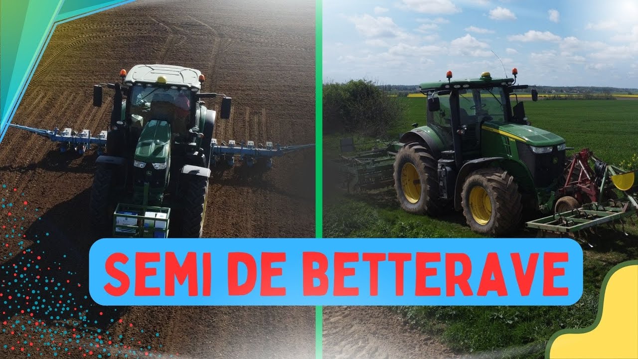 Semi de betterave 2024.Que des John Deere!!!