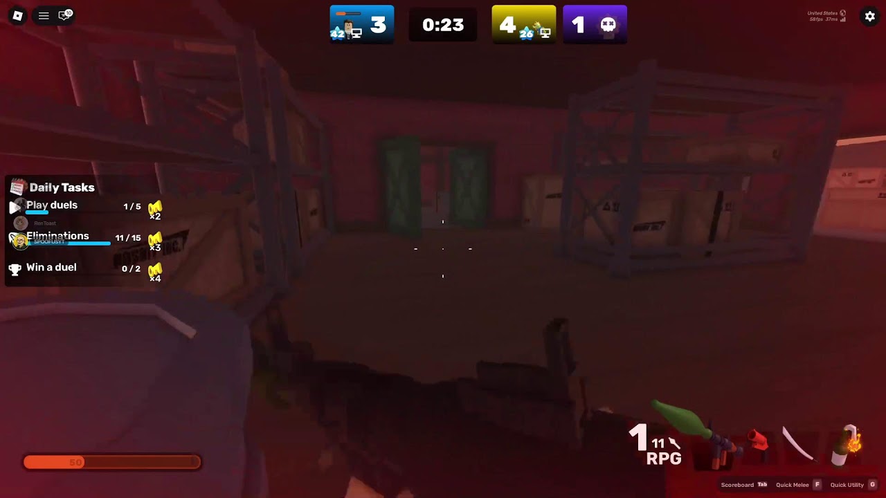 Playing roblox