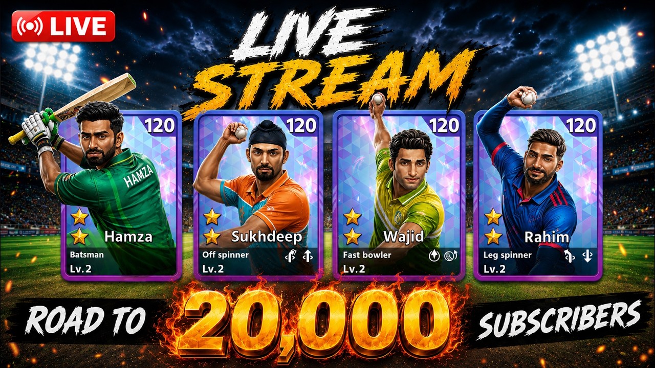 CRICKET LEAGUE LIVE GAMEPLAY || ROAD TO 20000 SUBSCRIBERS