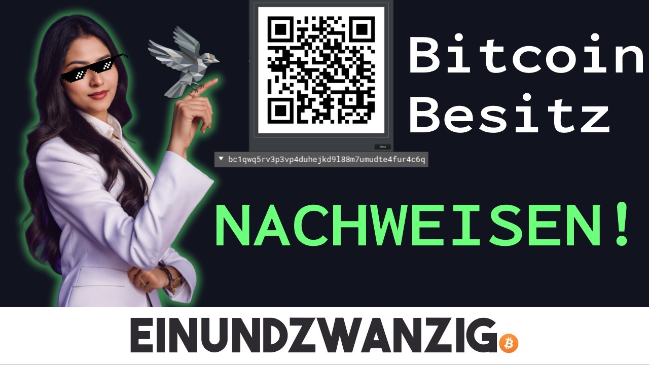 Tutorial - Mit Bitcoin Adresse NACHRICHT SIGNIEREN