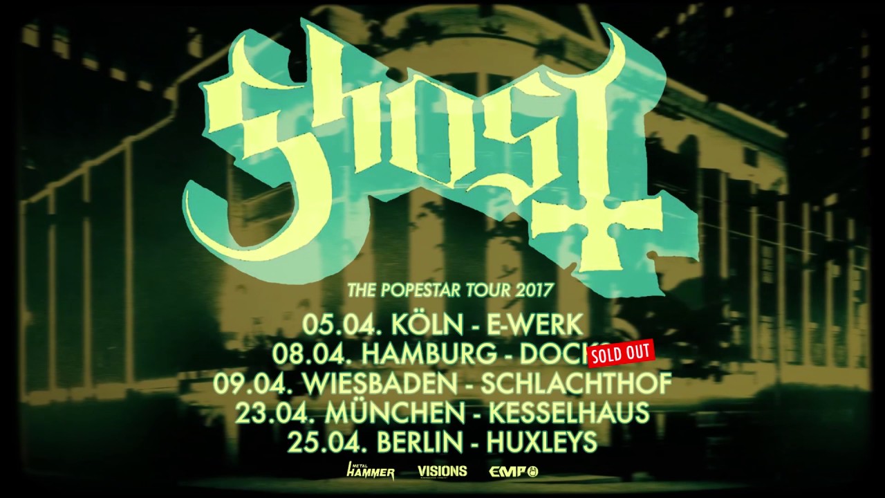 Ghost - The Popestar Tour 2017 - Trailer