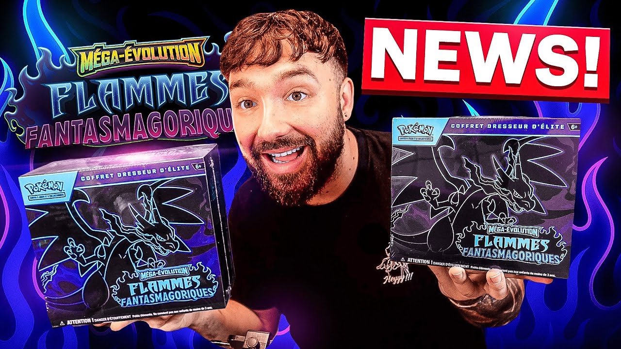 EXCLUE ! OUVERTURE ETB POKEMON FLAMMES FANTASMAGORIQUES MEGA 2 