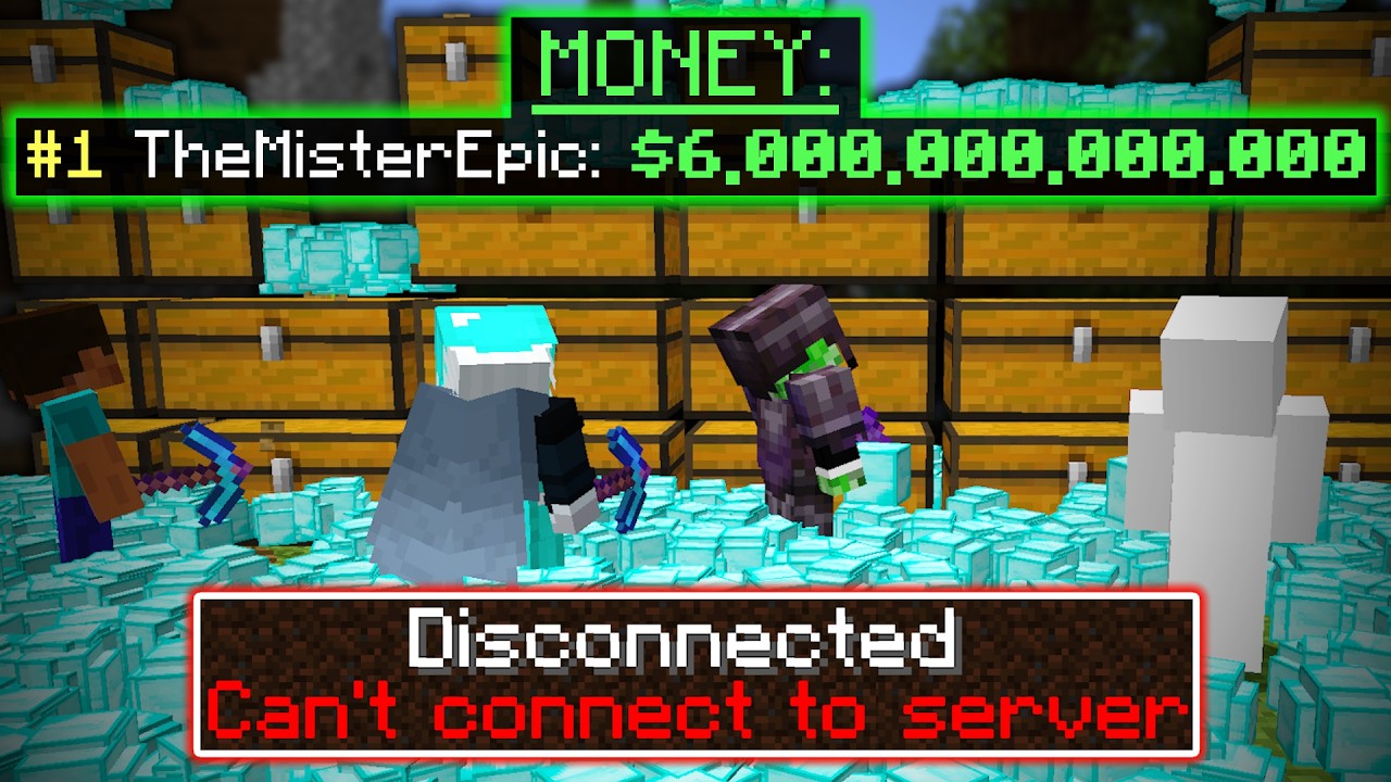 SHUTTING DOWN a Pay-to-Win Minecraft Server by Duping $6 Trillion...