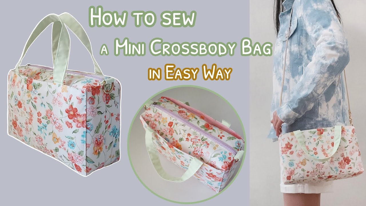How to sew a mini crossbody bag  in easy way | diy crossbody bag | easy handbag making at home