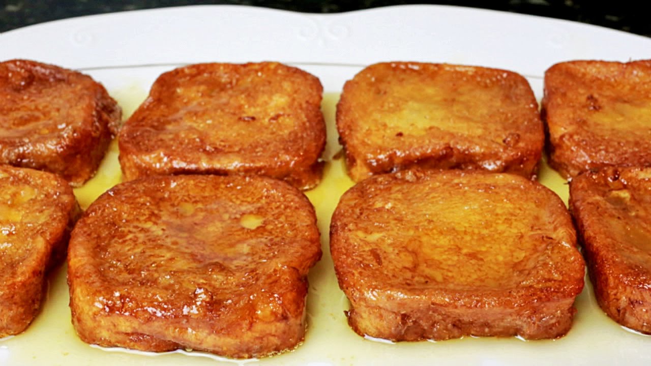 Torrijas caseras de miel - Minitorrijas