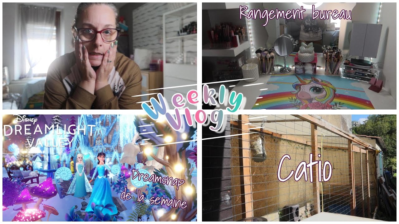 WEEKLY VLOG | Rangement bureau 🧹- Catio 🐈- Dreamsnap ✨