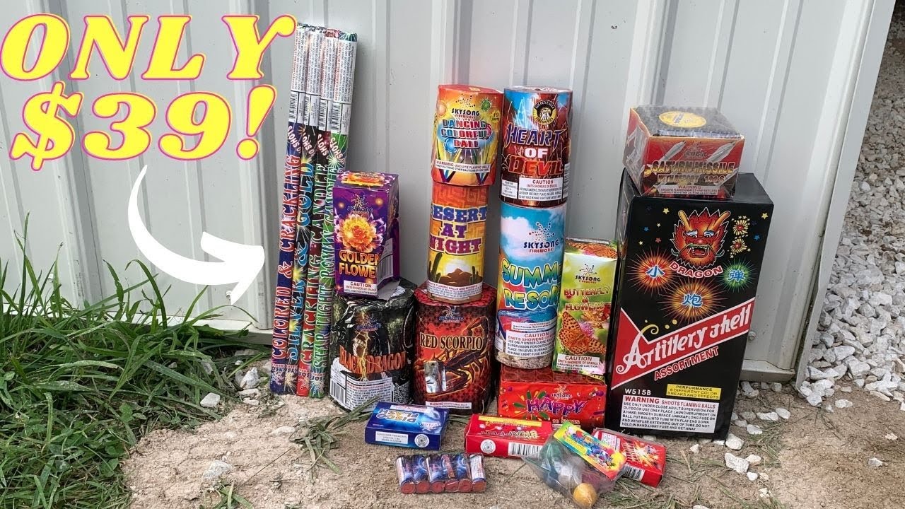 Lighting $39 Worth of Fireworks! (CHEAP!)