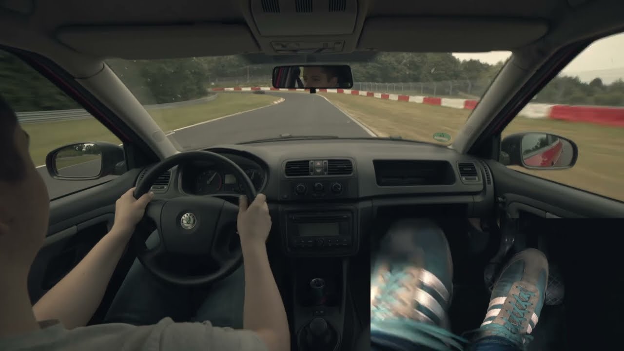 Skoda Fabia II 1.2 60hp Nordschleife BTG Lap + Pedal Cam