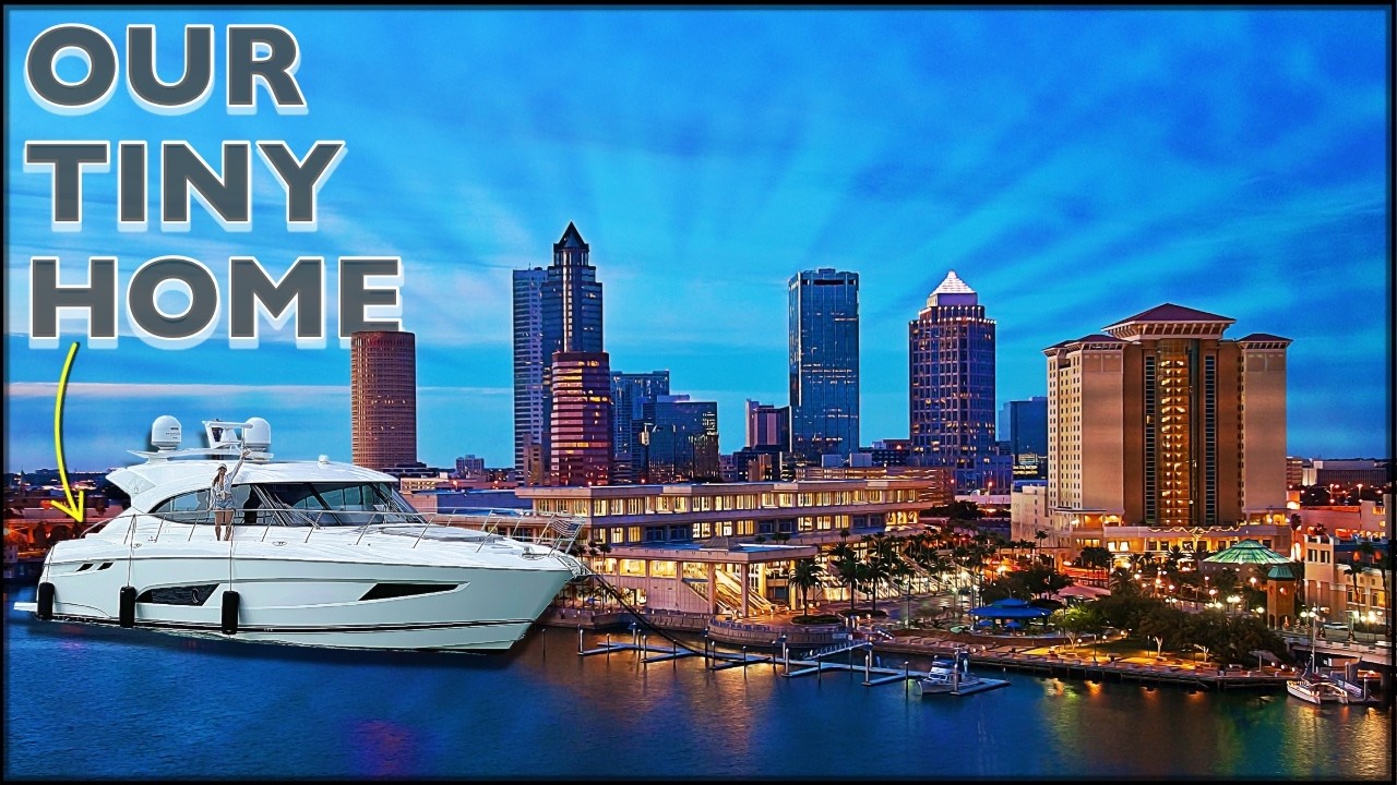 Travel Into DOWNTOWN Tampa with us on our COZY YACHT! | EP13