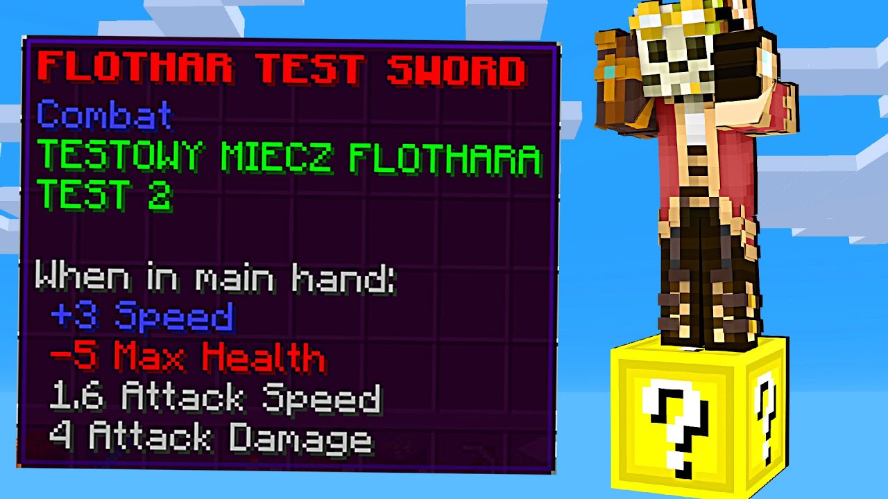 SURVIVAL LUCKY BLOCK - PIERWSZY MIECZ W FLOTHAR LUCKY BLOCK + MEGA DROP