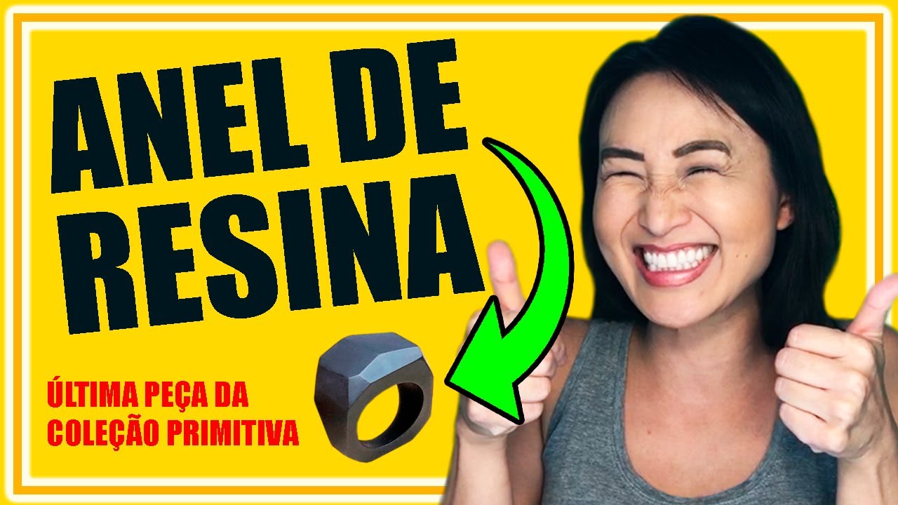 ANEL FOSCO DE RESINA POLIÉSTER - COLEÇÃO PRIMITIVA