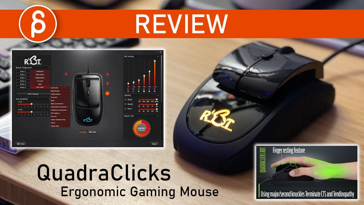 QuadraClicks Ergonomic Gaming Mouse - Review