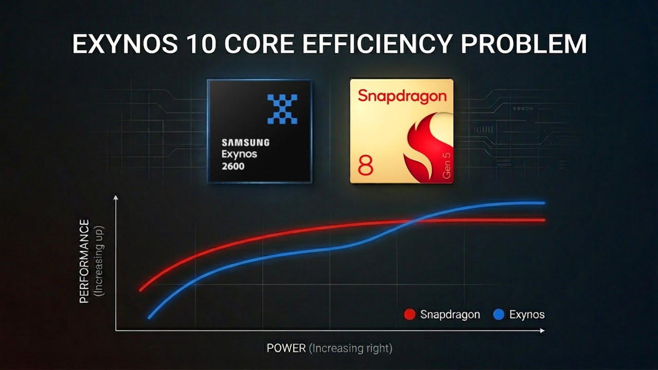 Exynos 2600 SoC Analysis vs 8 Gen 5 - Part 2 Efficiency - Good GPU Meh CPU 🎮